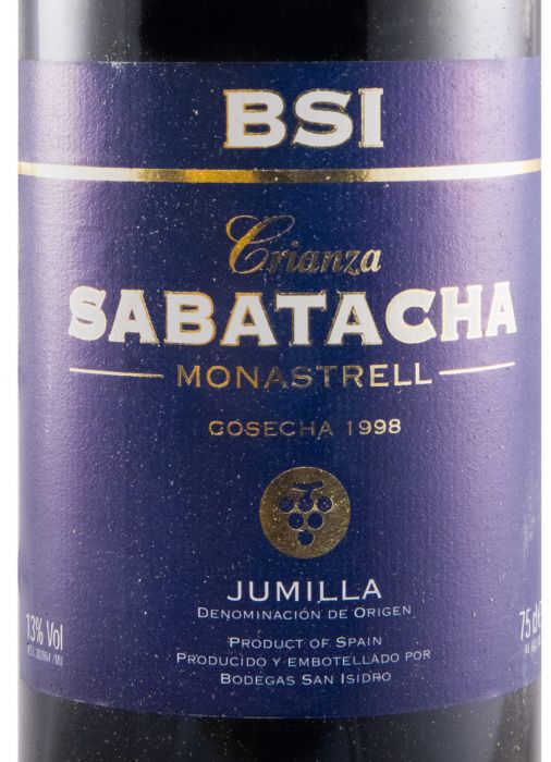 1998 Monastrell Sabatacha Jumilla red