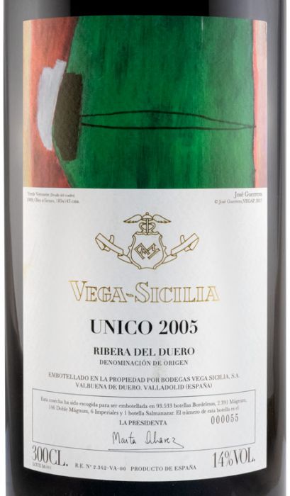 2005 Vega-Sicilia Unico Ribera del Duero tinto 3L