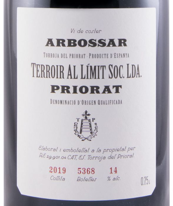 2019 Terroir al Límit Arbossar Priorat red