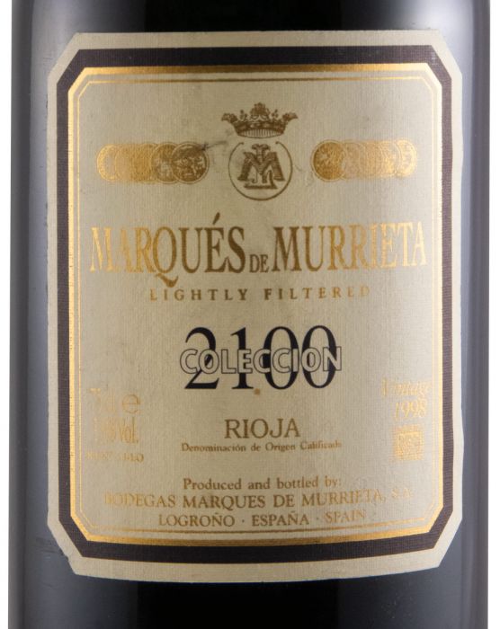 1998 Marqués de Murrieta Coleccion 2100 Rioja red