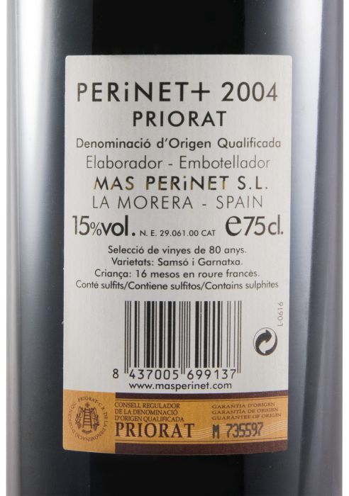 2004 Perinet Plus Priorat red