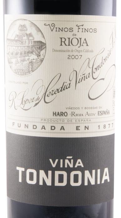 2007 López de Heredia Viña Tondonia Reserva Rioja red 1.5L