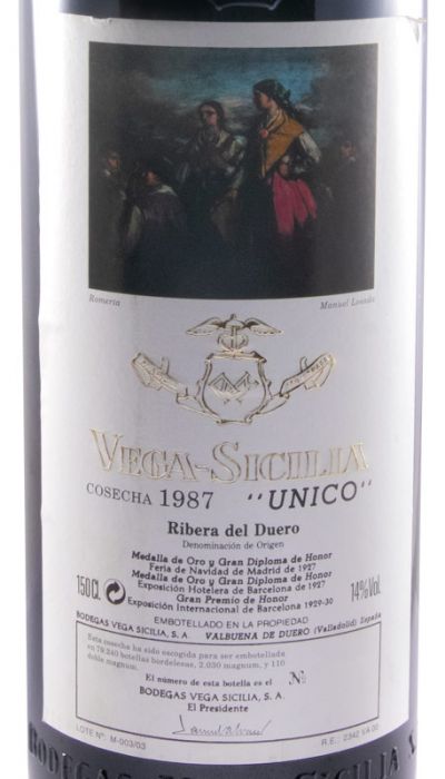 1987 Vega-Sicilia Unico Ribera del Duero tinto 1,5L