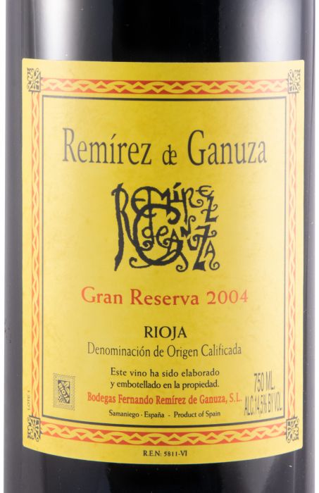 2004 Remírez de Ganuza Gran Reserva Rioja tinto