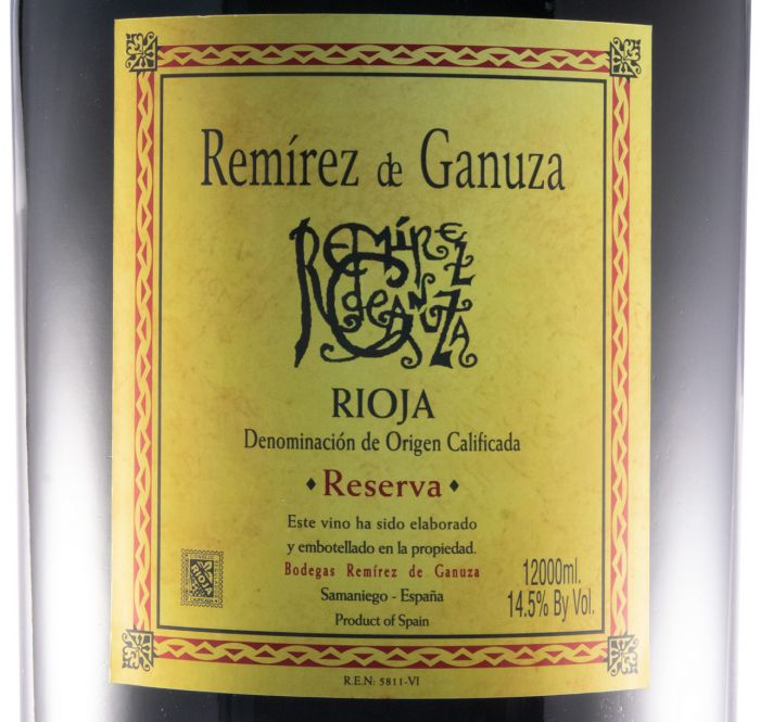 2012 Remírez de Ganuza Reserva Rioja tinto 12L