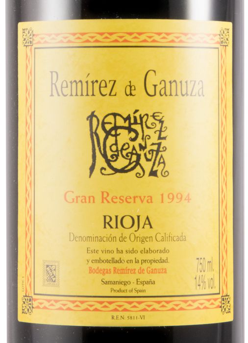 1994 Remírez de Ganuza Gran Reserva Rioja tinto