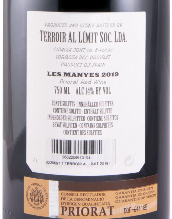 2019 Terroir al Límit Les Manyes Priorat tinto