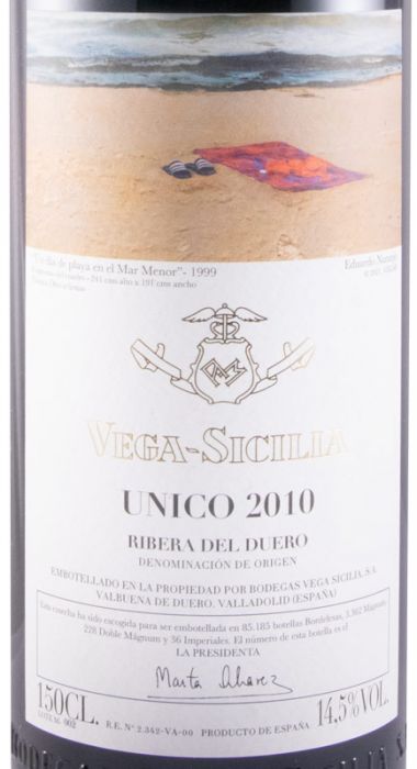 2010 Vega-Sicilia Unico Ribera del Duero red 1.5L