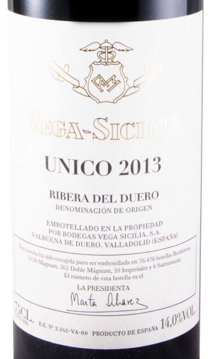 2013 Vega-Sicilia Unico Ribera del Duero red