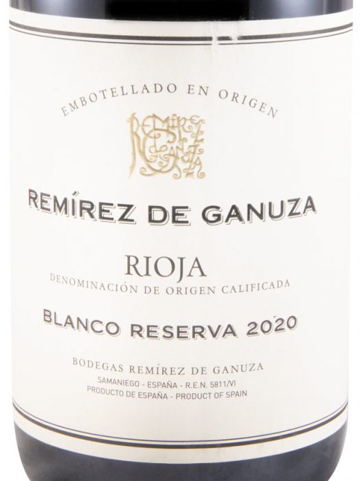 2020 Remírez de Ganuza Reserva Rioja white