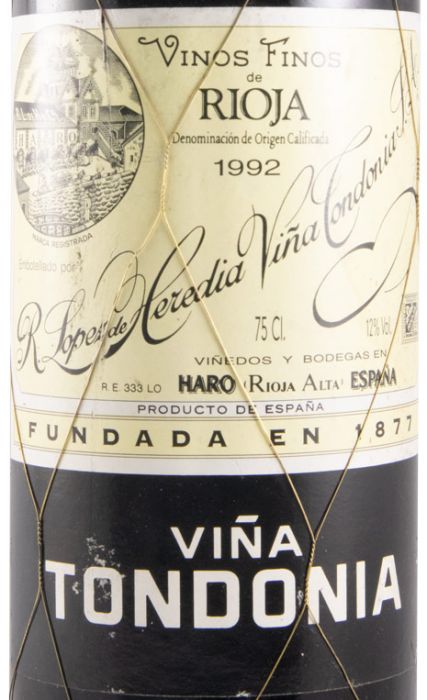 1992 López de Heredia Viña Tondonia red