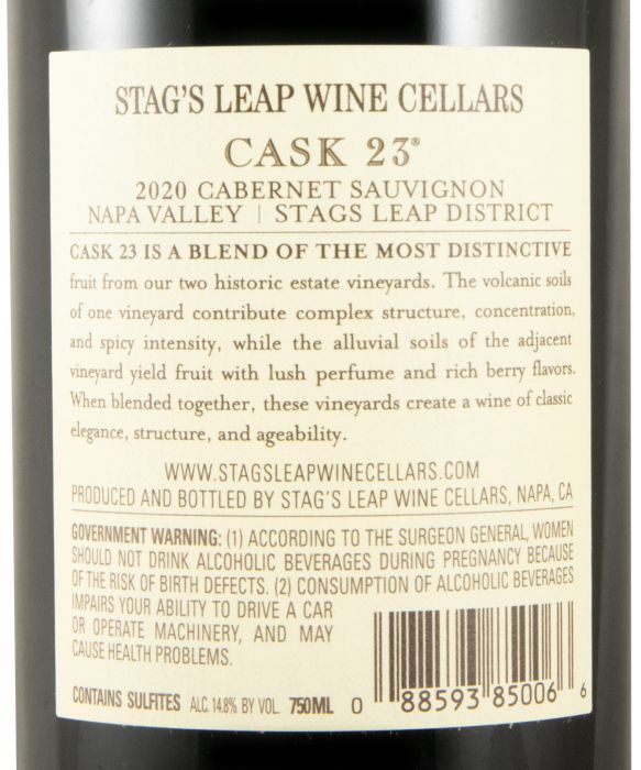 2020 Stag's Leap Cask 23 Cabernet Sauvignon red