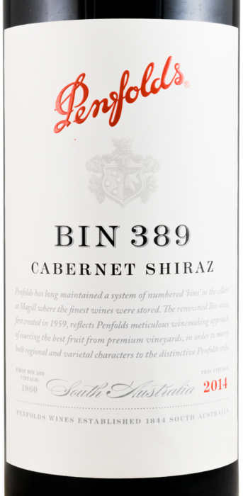 2014 Penfolds Bin 389 Cabernet Sauvignon & Shiraz tinto
