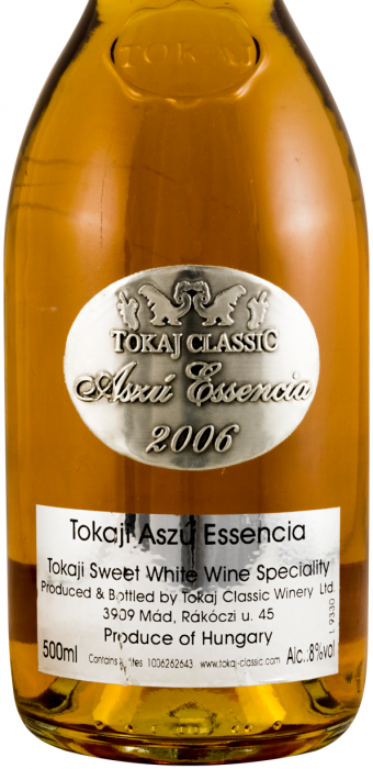2006 Tokaji Tokaj Classic Aszú Essencia branco 50cl