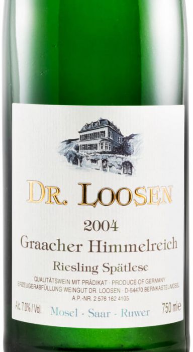 2004 Dr. Loosen Graacher Himmelreich Riesling Spätlese branco