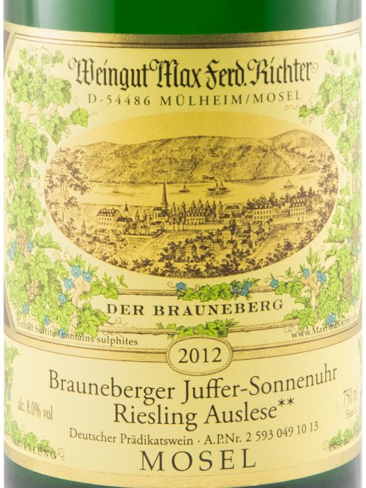 2012 Max Ferd. Richter Brauneberger Juffer Sonnenhur Auslese Riesling Cask 61 white