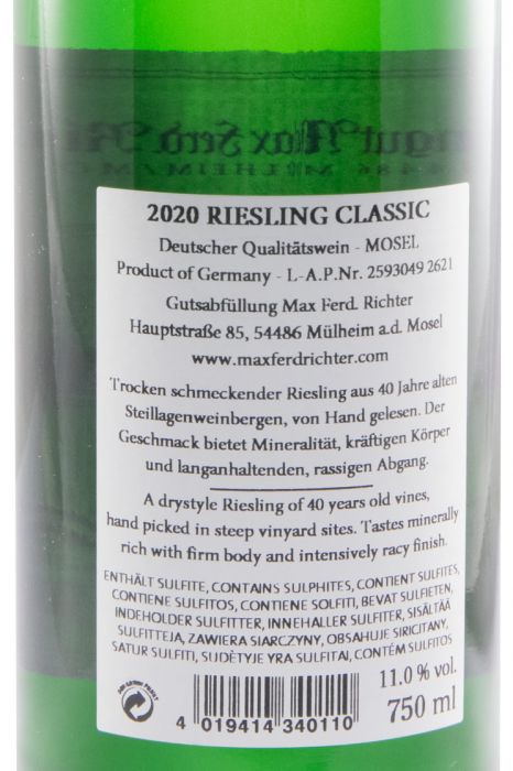 2020 Max Ferd. Richter Riesling Classic white
