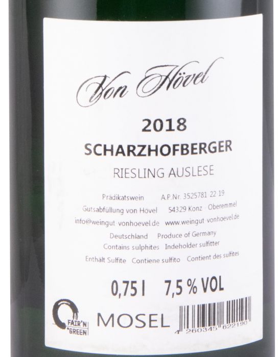 2018 Von Hövel Scharzhofberger Riesling Auslese white