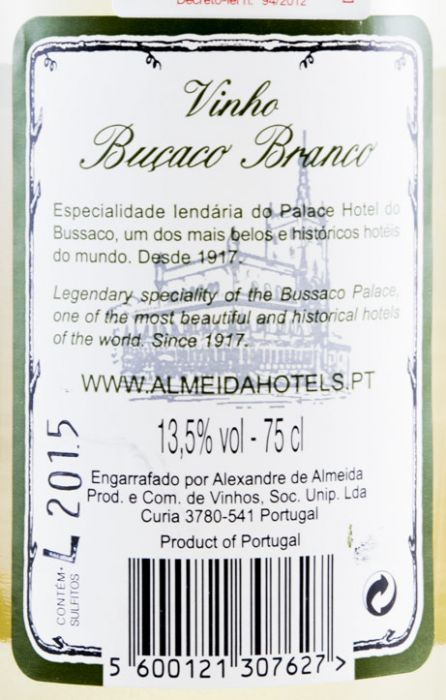 2015 Buçaco Reservado branco