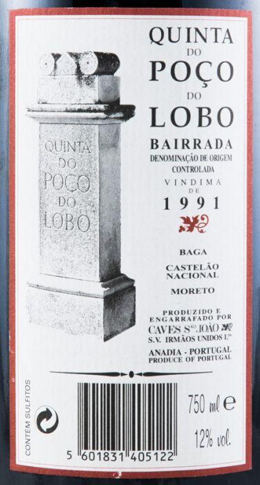 1991 Quinta Poço do Lobo красное