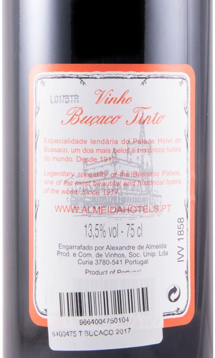 2017 Buçaco Reservado red