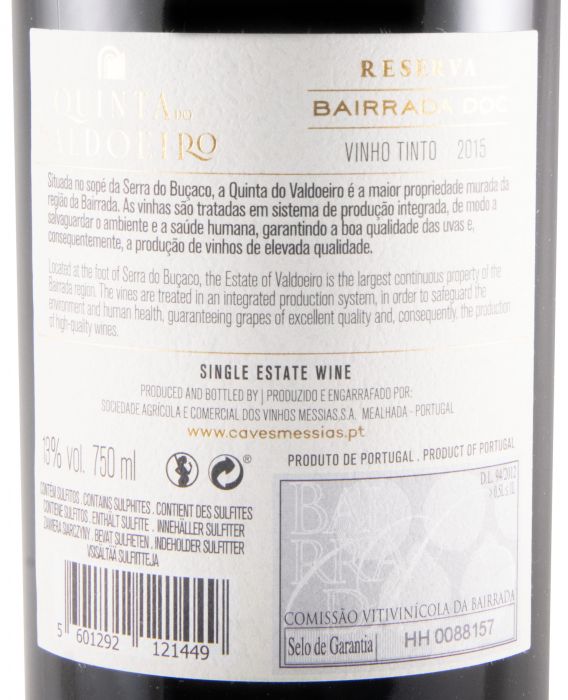 2015 Quinta do Valdoeiro Reserva red