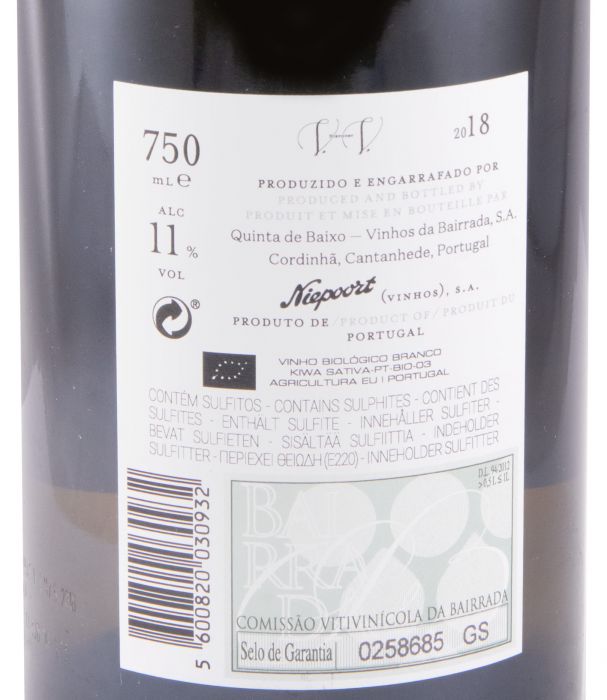 2018 Niepoort Quinta de Baixo Vinhas Velhas biológico branco