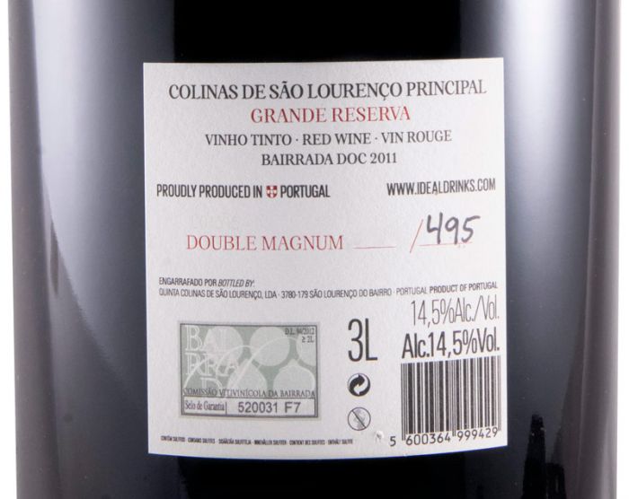 2011 Principal Grande Reserva tinto 3L