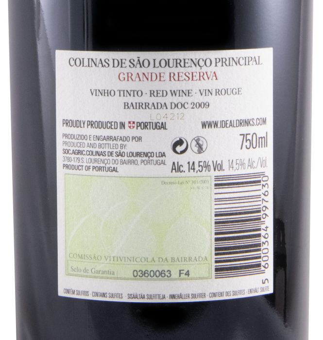 2009 Principal Grande Reserva tinto