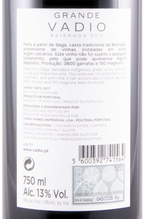 2017 Grande Vadio Baga tinto
