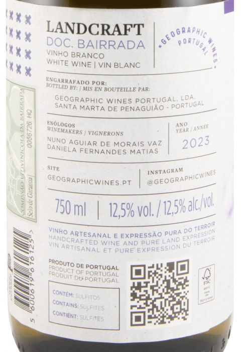 2023 Landcraft Sauvignon Blanc branco