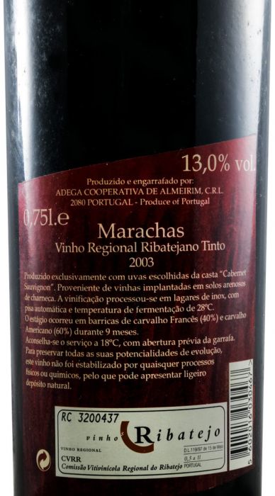 2003 Marachas Cabernet Sauvignon red
