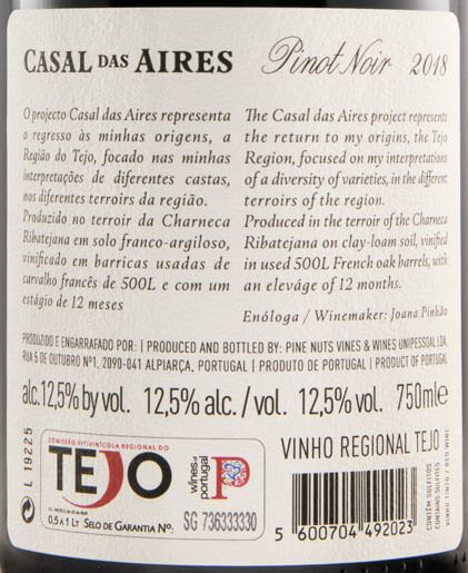 2018 Casal das Aires Pinot Noir tinto