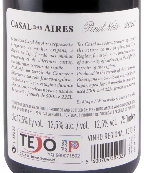 2020 Casal das Aires Pinot Noir red