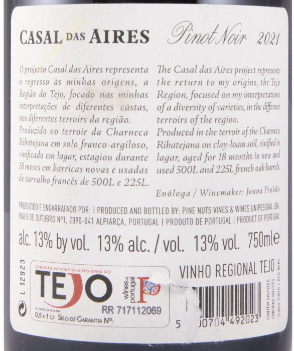 2021 Casal das Aires Pinot Noir tinto