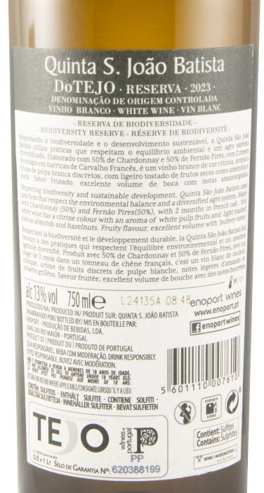 2023 Quinta S. João Batista Chardonnay & Fernão Pires Reserva branco
