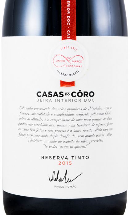 2015 Casas do Côro Reserva tinto