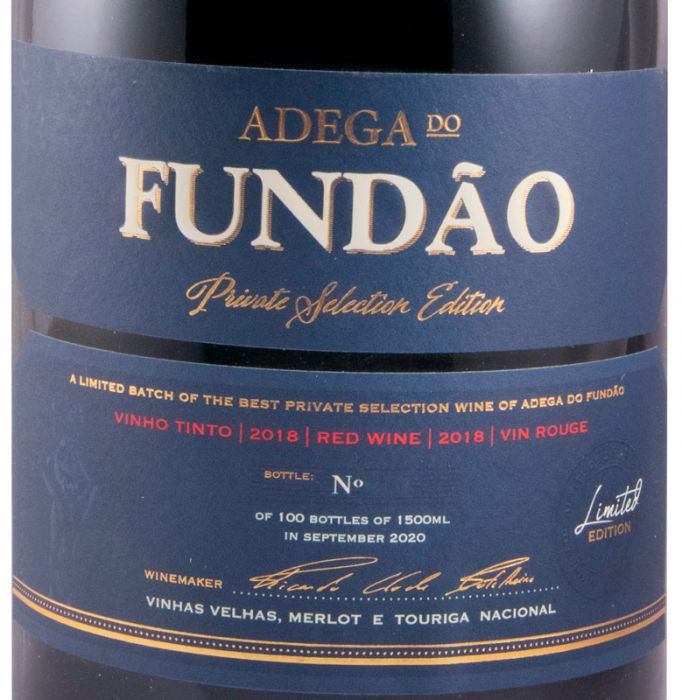 2018 Adega do Fundão Private Selection Vinhas Velhas Edição Limitada tinto 1,5L