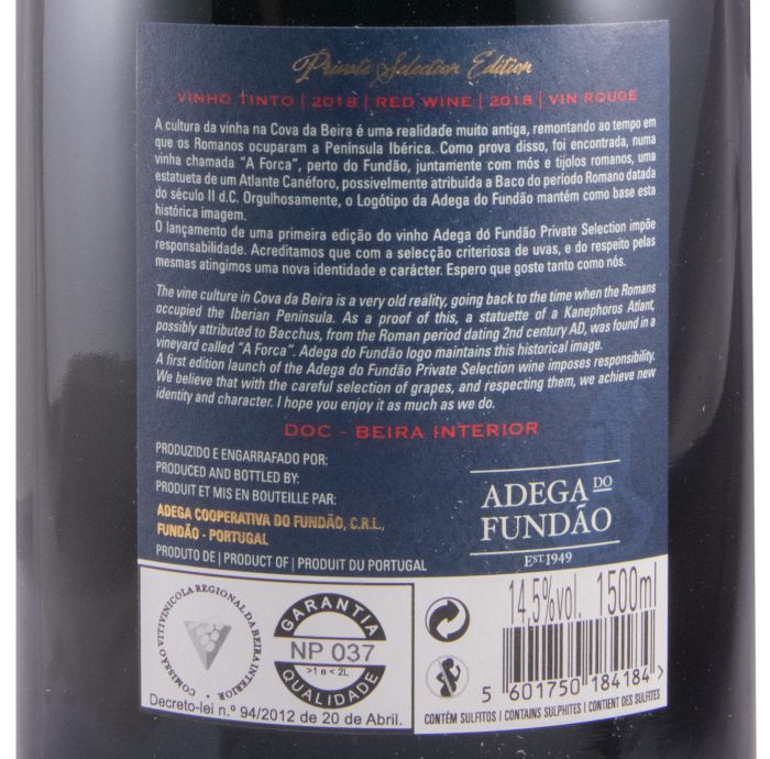 2018 Adega do Fundão Private Selection Vinhas Velhas Limited Edition red 1.5L