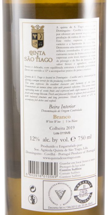 2019 Quinta de São Tiago branco