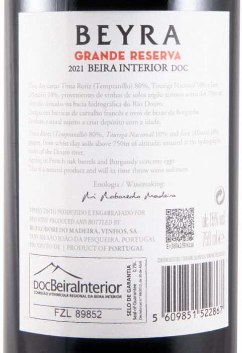 2021 Beyra Grande Reserva tinto