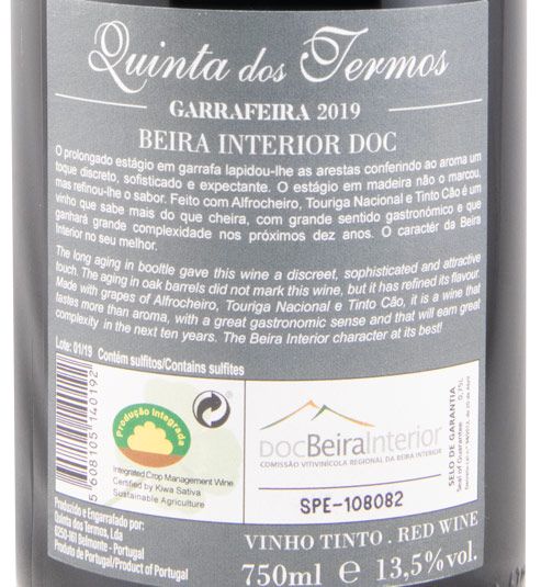 2019 Quinta dos Termos Garrafeira tinto