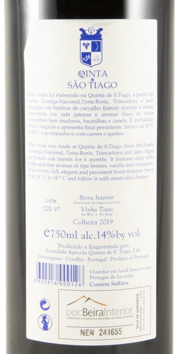 2019 Quinta de São Tiago tinto