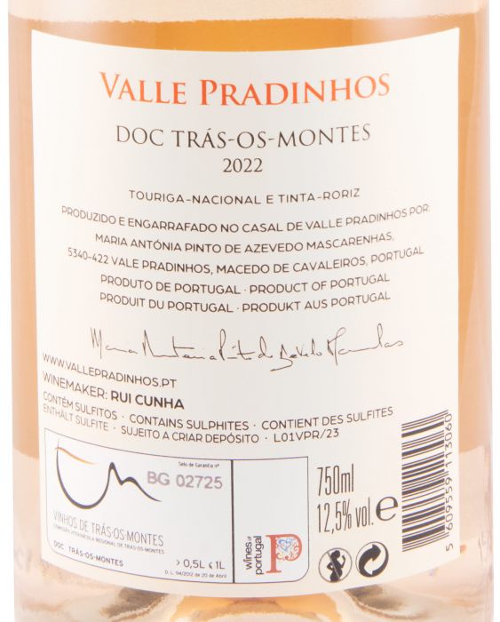2022 Valle Pradinhos rosé