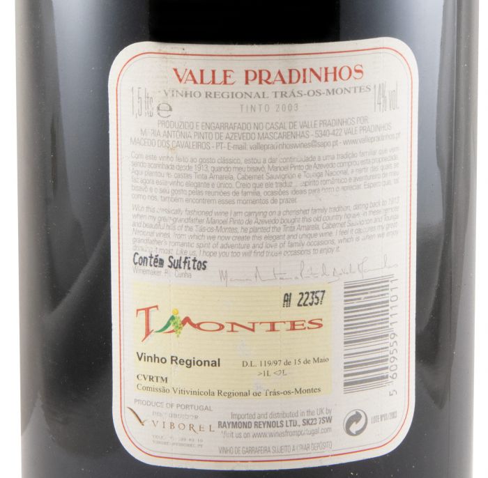 2003 Valle Pradinhos tinto 1,5L