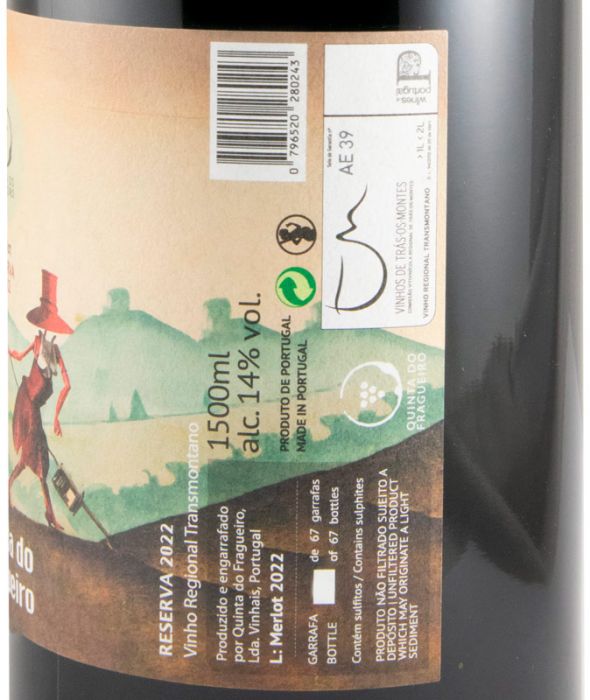 2022 Quinta do Fragueiro Merlot Reserva tinto 1,5L