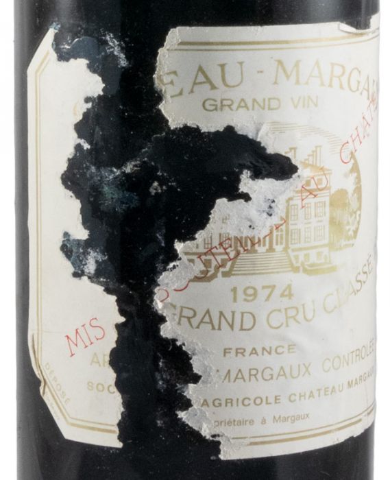 1974 Château Margaux tinto (rótulo danificado)