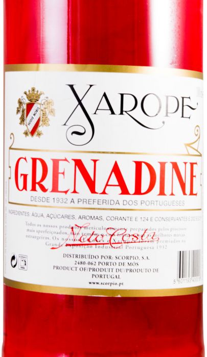 Xarope Grenadine Neto Costa 1L