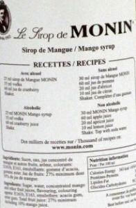 Xarope Mangue Monin