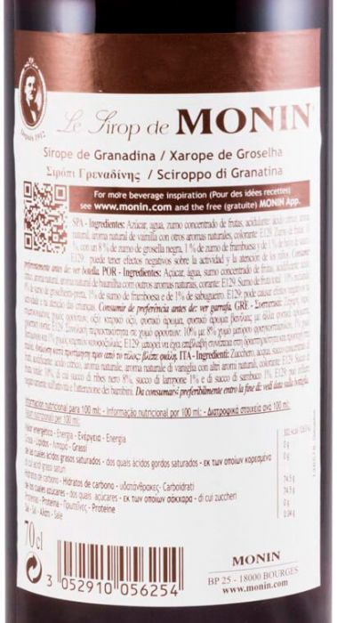 Xarope Grenadine Monin